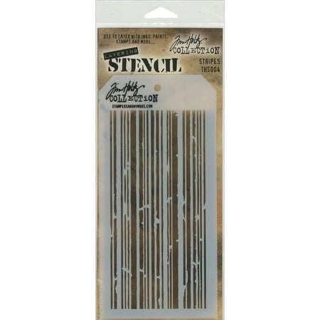 UPC: 0794504707953 | Tim Holtz Layered Stencil 4.125 X8.5 -Stripes