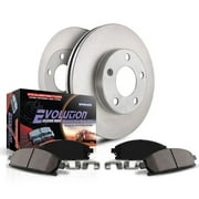 Power Stop Front Stock Replacement Brake Pad and Rotor Kit 2018 Mitsubishi Outlander KOE7878