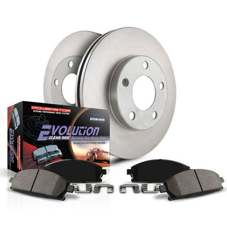 Power Stop Front Stock Replacement Brake Pad and Rotor Kit 2018 Mitsubishi Outlander KOE7878
