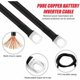 thumbnail image 3 of Paquete de 2 cables de batería M8 de 50 cm, cable de batería de 12 V, cable de alimentación de cobre de 16 mm2, cable puente para batería de automóvil con 2 ojales para batería solar de motocicleta, 3 of 5