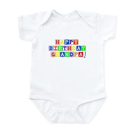 

CafePress - Happy Birthday Grandpa Infant Bodysuit - Baby Light Bodysuit Size Newborn - 24 Months