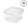 thumbnail image 2 of Stérilite Boîte de Rangement à Fermeture par Rabat en Plastique Transparent (96 Boîtes), 2 of 6