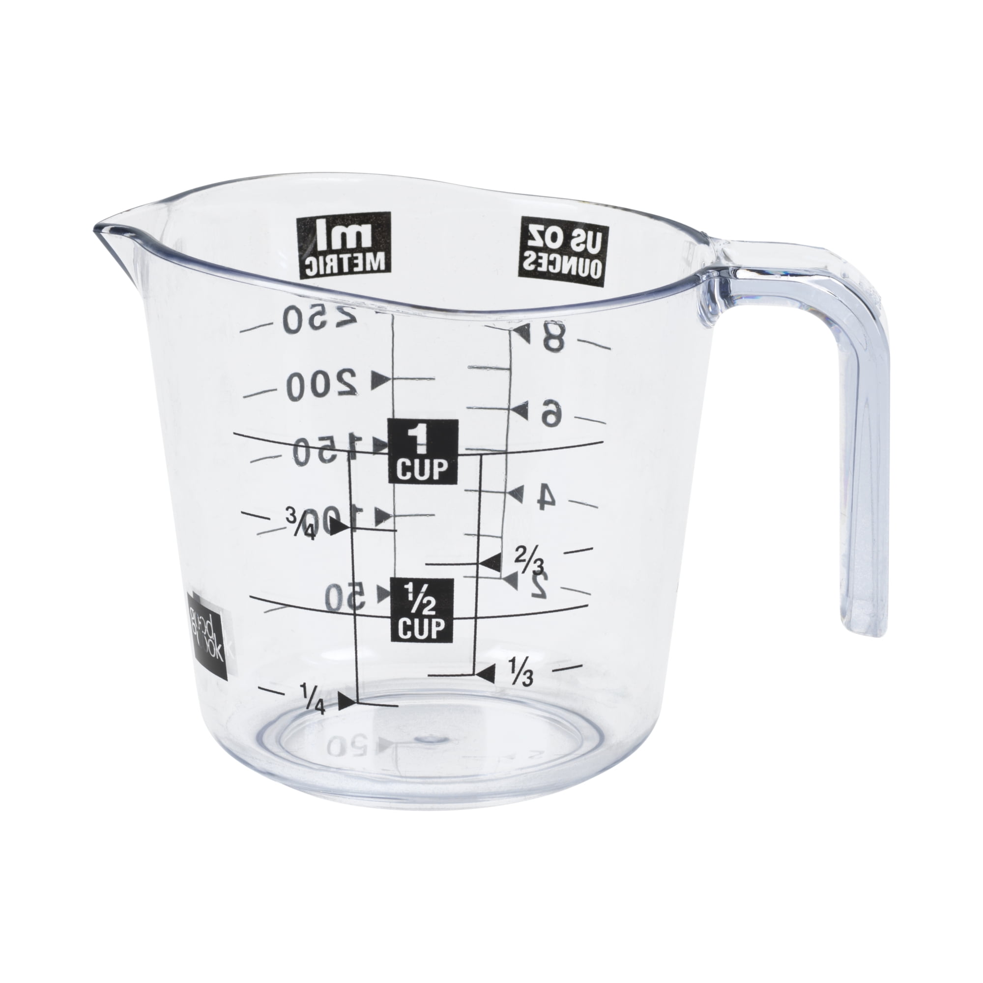 Mainstays 1 Cup Plastic Measuring Cup With Easy To Read Measurements mainstays-1-cup-plastic-measuring-cup-with-easy-to-read-measurements