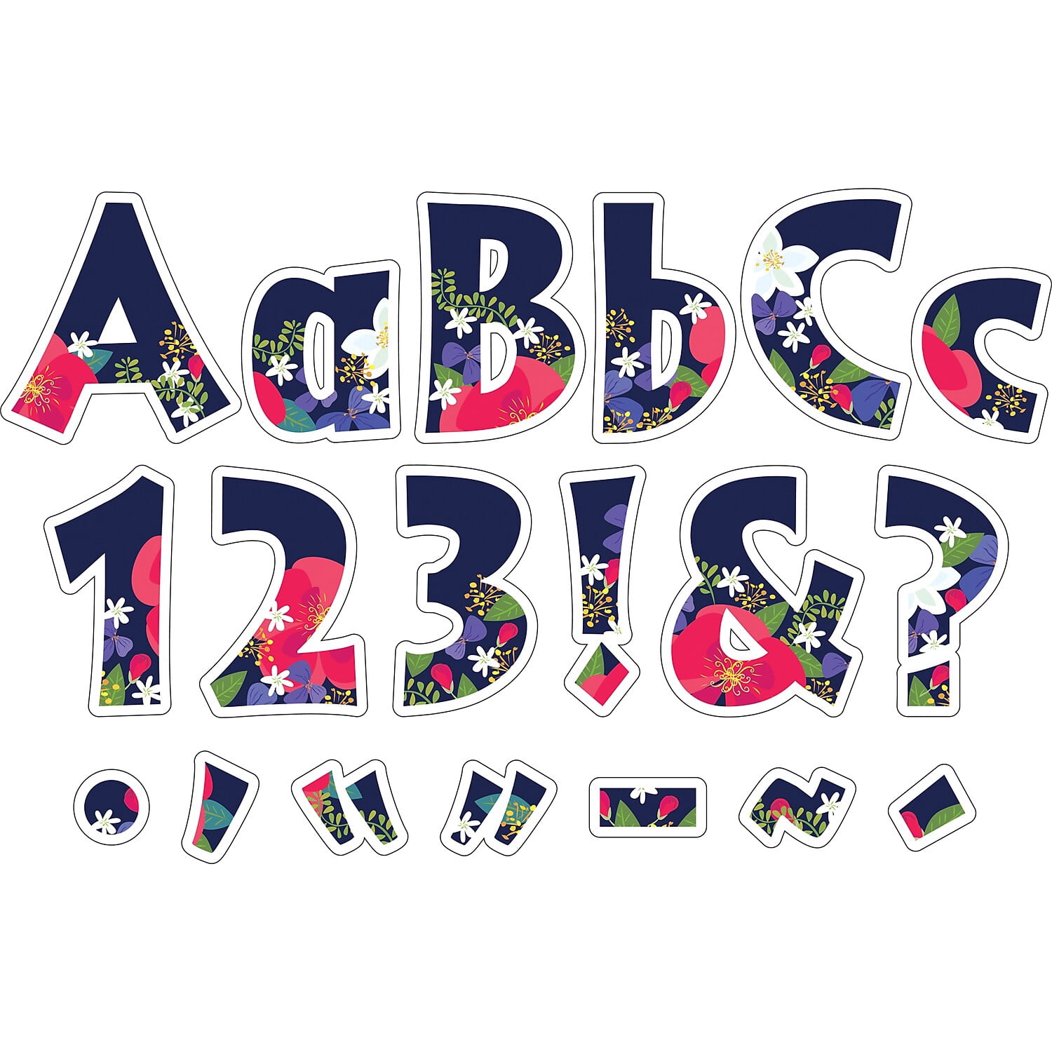 Barker Creek Petals 4" Letter Pop-outs - 510 Characters