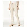 TOMMY HILFIGER $70 Womens New 1566 White Linen Drawstring Pants 12 B+B