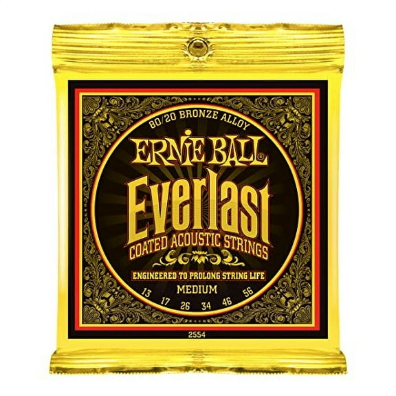 Ernie Ball Everlast Coated 80/20 Bronze Acoustic Guitar Strings