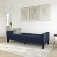 thumbnail image 4 of Better Homes & Gardens Porter Fabric Tufted Futon, Navy Linen, 4 of 18