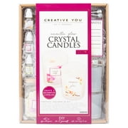 Creative You D.I.Y. Vanilla Glow Crystal White Candles