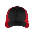 thumbnail image 2 of Mafoose Men's Dry Zone Nylon Colorblock Cap Black/True Red, 2 of 4