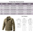 thumbnail image 2 of Mens Autumn And Winter Diamond Plaid Casual Jacket Padded Double Pocket Lapel Cardigan Button Long Sleeve Hoodless Casual Jacket, 2 of 7
