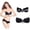 A2-Black, variant on Sticky Bra Backless Bra Pasties Nipple Covers Sticky Bra&nbsp;Push Up Boob Covers Nipple Stickers Puff Sticky Bra Push Up Bra Nipple Covers Sticky Boobs Strapless Bra Fashion Accessories