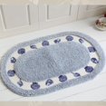 thumbnail image 1 of Shell Pattern Bath Rug, Cute Bathroom Rug Soft Microfiber Plush Water Absorbent Bathtub Mat Shaggy Non-Slip Quick Dry Shower Floor Mat Washable Area Rug for Living Room, Bedroom (Blue,20"x32"), 1 of 7