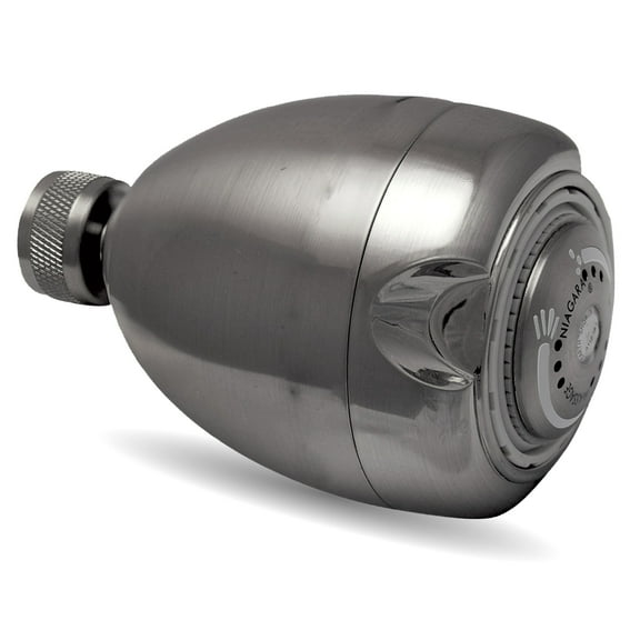 Niagara Conservation Earth Spa 3-Spray with 1.5 GPM 2.7-in. Wall Mount Adjustable Fixed Shower Head - Brushed Nickel