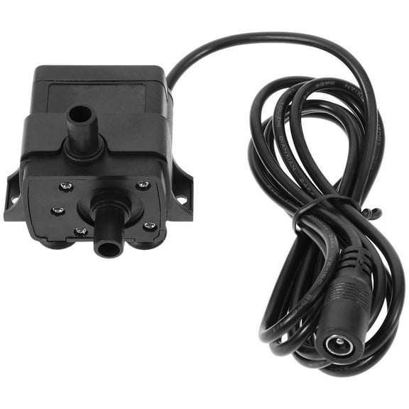 WRITWAA Mini Black ABS Submersible Water Pump for Aquariums and Fountains, Quiet Operation, Perfect for Decorative Use