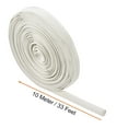 thumbnail image 2 of Uxcell 33Ft-12mm High TEMP Silicone Fiberglass Sleeve Insulation Cable Protectors White, 2 of 5