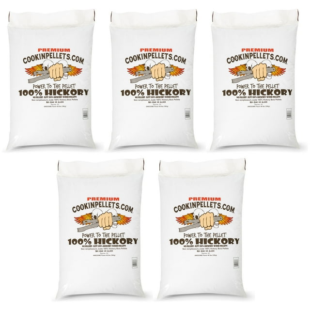 CookinPellets 40-Pound Premium Hickory Grill Smoker Wood Pellets (5 Pack)