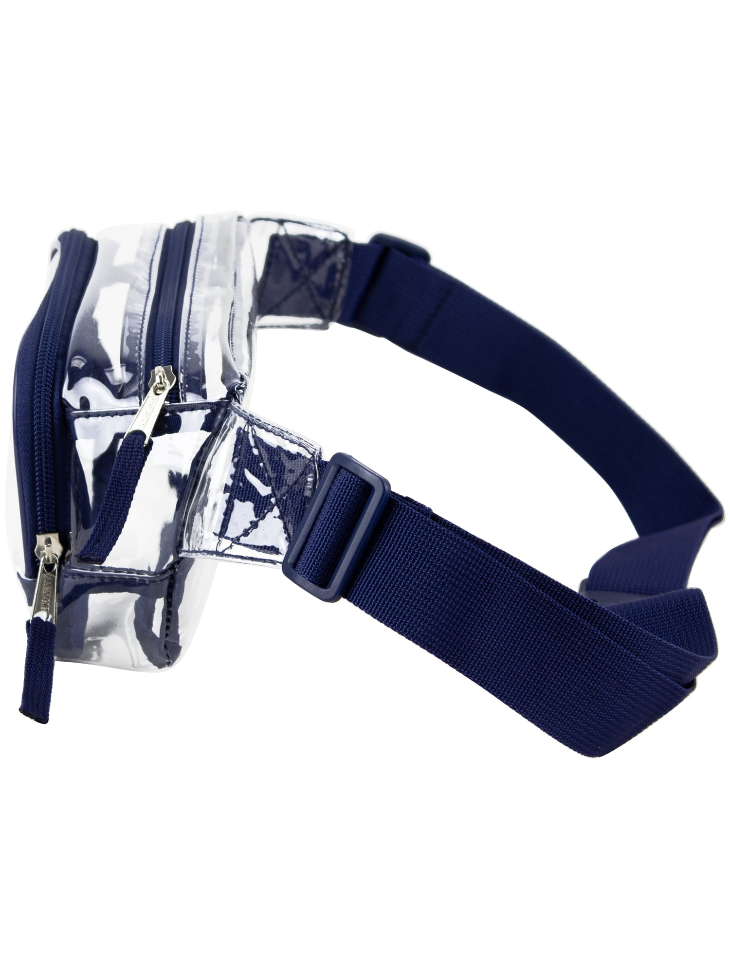 Eastsport Unisex Adjustable Strap Waist Fanny Pack in Transparent Blue