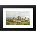 thumbnail image 2 of Charles Jones 14x10 Black Modern Framed Museum Art Print Titled - Footsteps Approaching, 2 of 5