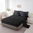 thumbnail image 5 of jejeloiu Kawaii Bowknot Bow 7-Piece Twin Bedding Sets,Chic Ribbon Bowtie Bedding Comforter Set,Purple Black Sheet Sets For Girl Breathable Home Decor Reversible, 5 of 8