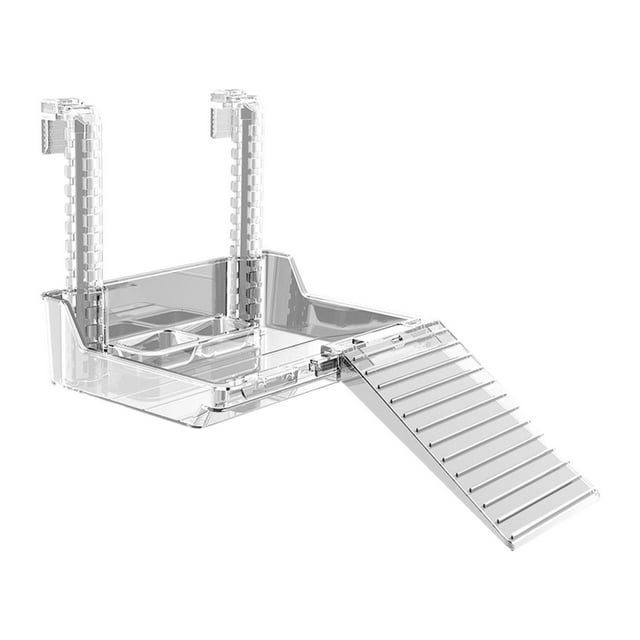 koolsoo Aquatic Reptile Basking Reptile Tank Ladder Resting Terrace Turtle Tank 185x139x50mm