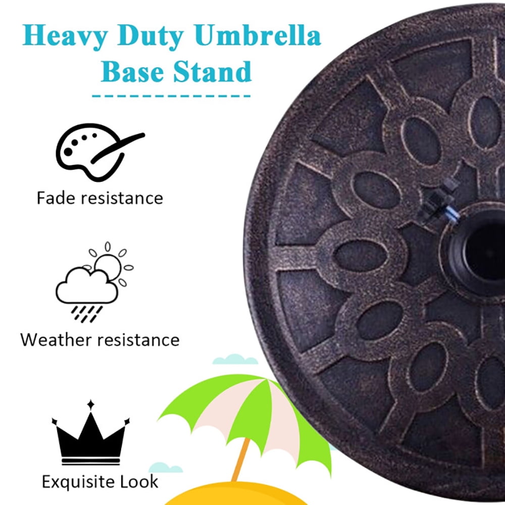 Aimee Lii 30lbs 18 Inches Heavy Duty Outdoor Patio Market Umbrella Base, Patio Umbrella Stand Aimee Lii 30lbs 18 Inches Heavy Duty Outdoor Patio Market Umbrella Base, Patio Umbrella Stand