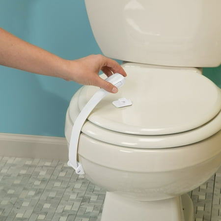 Safety 1st Easy Grip Removable Adhesive Toilet Lock, White