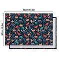 thumbnail image 6 of DarkBlue Colorful Dinosaurs Pattern Summer Placemats Table Placemats Set Of 4-Linen Kitchen Washable Placemats Table Mats 11.8"x17.7" Non-Slip Heat Resistant, 6 of 6