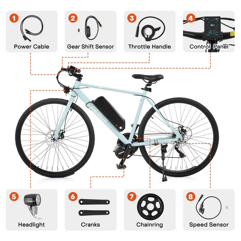 VIRIBUS Mid Drive Kit 48V 750W Motor eBike Conversion Kit