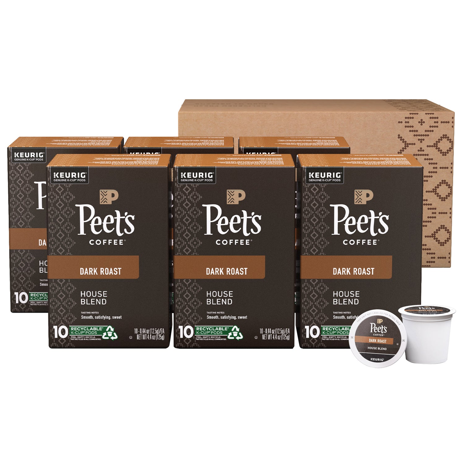 Peet&rsquo;S Coffee French Roast K-Cup Pod, 60-Count