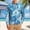 Blue, variant on Men's Long Sleeve Hawaiian Shirts Loose Lapel Collar Button Down Shirts with Chest Pocket Casual Floral Printed Beach Wedding Shirts,XXXXXL,Orange