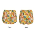 thumbnail image 3 of Wukai different patchwork Print Women' double-layer Shorts for Athletic Gym Running Shorts with Phone Pockets-XX-Large, 3 of 7