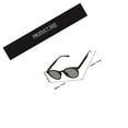 thumbnail image 2 of HEATSHAKING 1paire Lunettes de Soleil Femme Tendance Rondes Noires Confortables pour Vacances et Cyclisme, 2 of 8