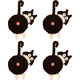 thumbnail image 1 of Juego de posavasos de ganchillo con forma de gato Regalos divertidos para amantes de los gatos, 1 of 5