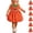 Orange-3, variant on YUNLIUU Toddler Girl Pumpkin Dress Sleeveless Pumpkin Outfit Kids Dress up Halloween,1-2 Years,Orange