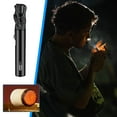 thumbnail image 4 of YUVA Multifunctional Metal Butane Lighter, 360° Inverted Use 1300°C High Temp Regulable Flame, Refillable Gas with Visual Fuel Window, Safety Lock & Retro Design for Camping, Hiking & Outdoor, 4 of 5