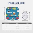 thumbnail image 6 of Goofa Transportations With Cute Animals Pattern 2 Piece Car Windshield Sun Shade Foldable | Front Windshield Shade for Sun, Heat and UV Rays | Sunshade for Car Front Window-Small, 6 of 7