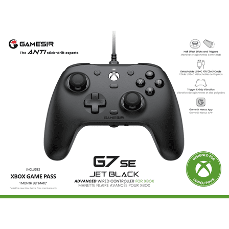 GameSir G7 SE Wired Xbox Game Controller - Jet Black