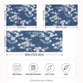 thumbnail image 2 of Yayeee Pillowcase Standard Size Set of 2 Satin Wrinkle Resistant Envelope Pillow Case, Floral Ocean Waves, 2 of 8