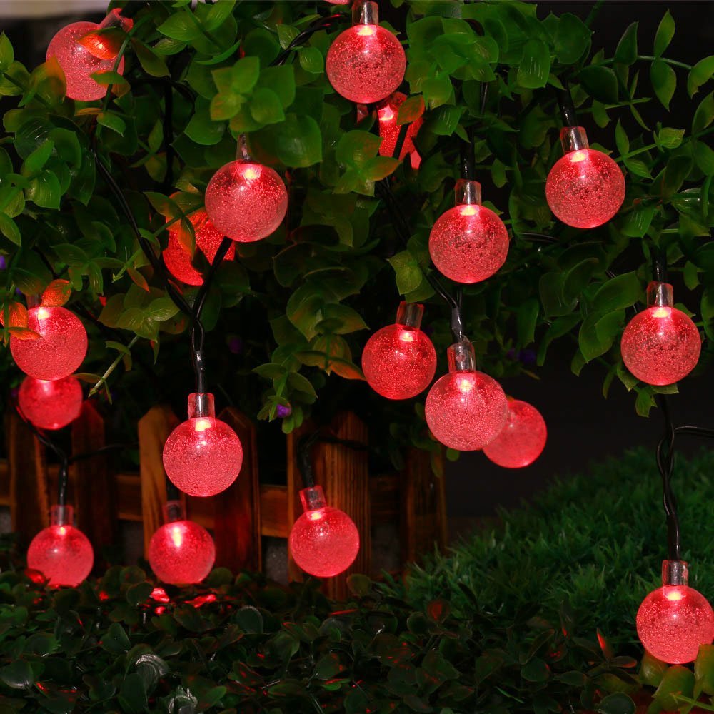 Somnr Solar String Lights Red 19.7 Ft 30 LED Outdoor photo 5