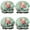 Pioneer Flower Floral-3, variant on Shower Caps,Pioneer Flower Floral Print Pattern Waterproof Shower Cap for Women 4 Pieces,Double Reusable Hair Cover for Shower PEVA Elastic Stretch Hem
