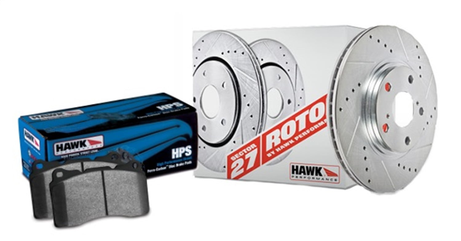 Hawk Performance 1113 Scion tC Sector 27 Rotors w/ HPS Pads Kit