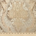 thumbnail image 3 of Floral Bouquet Damask Extra Wide Metallic 110" Heavyweight Upholstery Jacquard Polyester Fabric By The Yard (Beige, 5 Yards), 3 of 3
