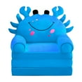 thumbnail image 1 of Sofá plegable de felpa para niños Sillón con respaldo 2 en 1 Sofá plegable para niños Lindo sofá de dibujos animados Sofá cama plegable para niños para sala de estar Dormitorio sin relleno de forro, 1 of 4