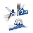 thumbnail image 2 of 12" 4 Combination Square Ruler Set Protractor Satin, 4-R Graduation, Blue, 2 of 6