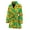 260, variant on Watercolor Sunflower Pattern Women Bathrobe One Size Univeral Fits, Sunflower Flower Floral Fashion Lightweight Plush Fleece Long Robe For Women