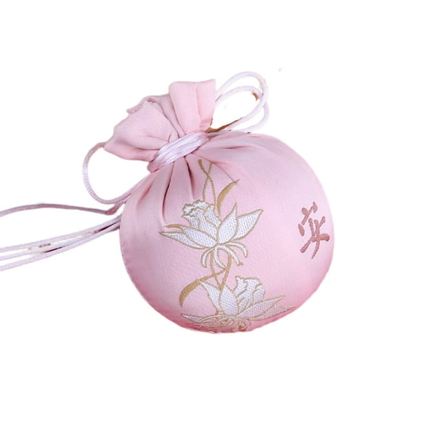 Qarigey Bordado bolsita bendiciones cordón joyería regalos bolsa de almacenamiento hogar Oficina dormitorio colgante puerta ventana coche colgante Ropa, zapatos y accesorios Miscelánea Rosa Qarigey AP017960-03