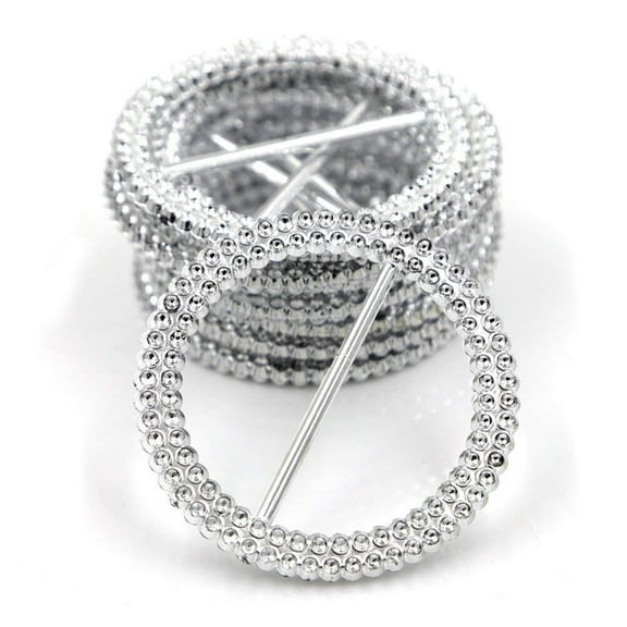 100 Pcs Belt Buckle Chair Sash Pin Third Gear Cover Event Decor Lightweight Round