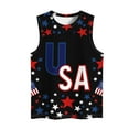 thumbnail image 4 of GERsome Womens 4th of July Tank Tops Summer Sleeveless American Flag Patriotic T-Shirts USA Flag Stars Stripes Crewneck Tees S-5XL, 4 of 4