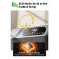 thumbnail image 4 of Calefactor de pared Brightown 1500W inteligente con control remoto y Alexa, gris, 4 of 7