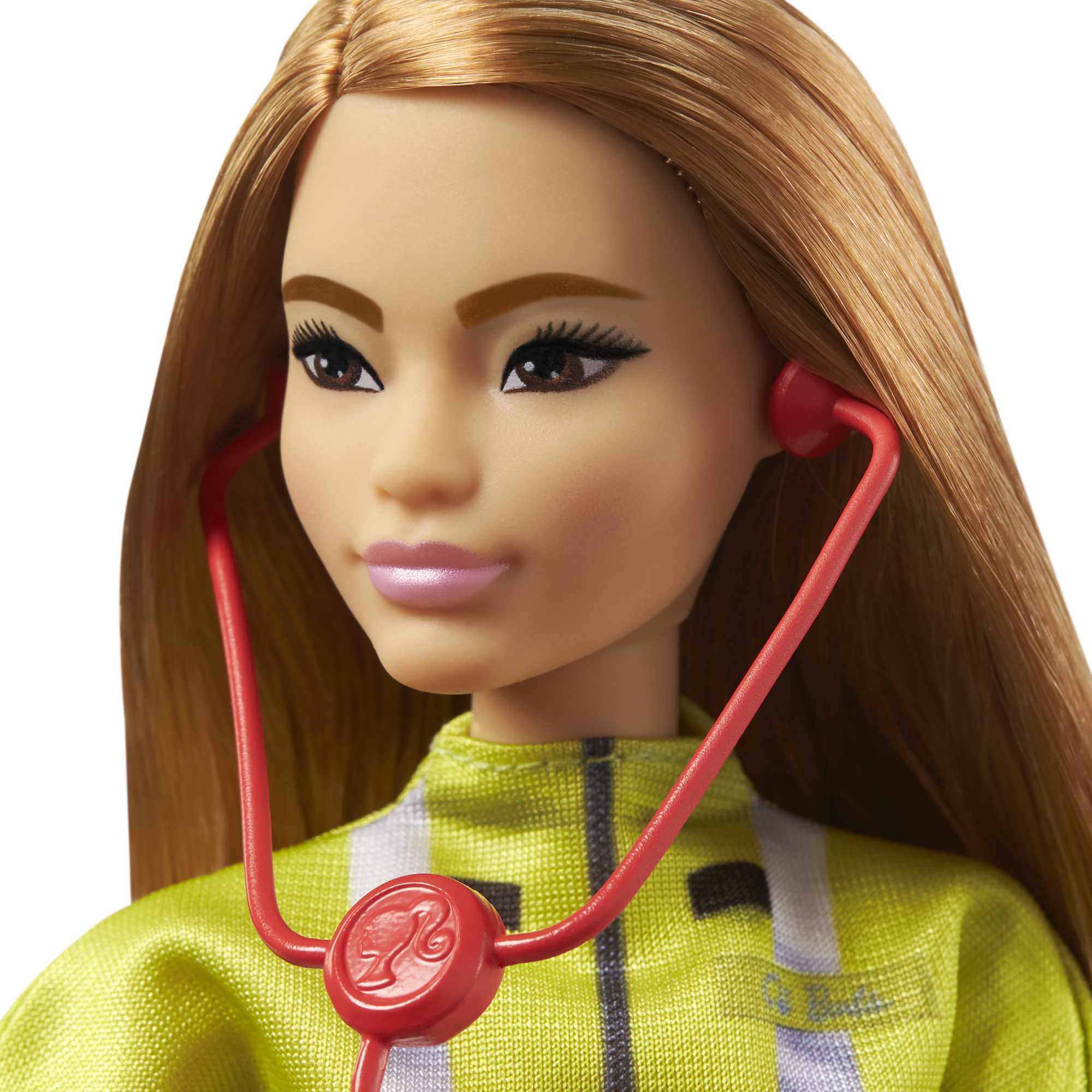 Barbie Paramedic Petite Fashion Doll with Brunette Hair, Stethoscope, Medical Bag & Accessories - image 5 of 6